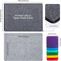 Tapis de jeu puzzle rectangulaire en feutre PET pour intérieur, conçu par des professionnels, adapté aux enfants, pliable, avec réglage de l'angle.