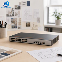 Switch de Red Ethernet Administrado Gigabit PoE+ de 24 Puertos 5735S-S24P4X-A con 4 Puertos de Enlace Ascendente SFP+ de 10G, Alimentación a Través de Ethernet Empresarial
