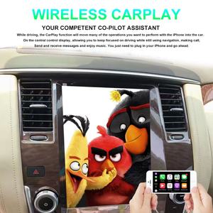 Lecteur vidéo multimédia pour voiture, GPS, écran Tesla, radio, navigation, stéréo, CarPlay sans fil, 8 Go + 128 Go pour Nissan Patrol 2014 2010-2018 - Product Image 4