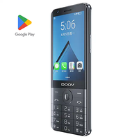 Teléfono Móvil para Personas Mayores Doov R17 PRO 4G de Fábrica, Teléfono con Doble Tarjeta SIM, Teclado Android, Pantalla Táctil, 4+64 GB