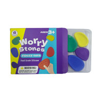 6 pièces de jouets sensoriels anti-stress en silicone de qualité alimentaire pour enfants et adultes, ensemble apaisant pour la réduction du stress, l'anxiété, le TDAH et l'autisme