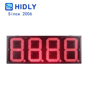 حار المبيعات 12 بوصة 8888 LED الغاز علامات الأسعار 7 شريحة IP65 في الهواء الطلق استخدام مصباح LED فائق السطوع سعر الغاز