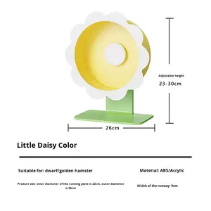 Pet Story Ultra-Silencieux Golden Hamster Roue de course en gros Tapis roulant d'exercice pour animaux de compagnie avec conception silencieuse pour jouet d'aménagement paysager - Product Image 6