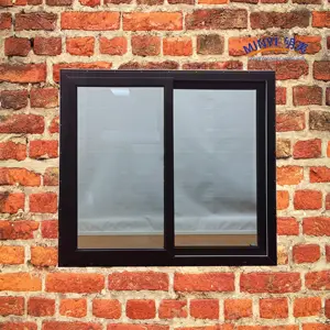 Upvc finestra scorrevole basso e vetro doppio colore con Nail pinna hardware di marca tedesca