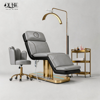 Table de massage et de soin électrique pliable à prix d'usine avec base LED réglable pour spa, cils et beauté