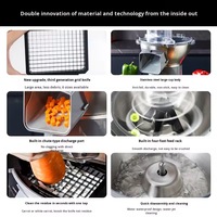 Commerciële Multifunctionele Kleine Blokjes Machine Aardappel Radijs Shredder Snijd Motor Kern Voor Groenten Fruit
