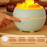Diffuseur d'arômes à flamme de pierre de sel, humidificateur intelligent de bureau domestique, pulvérisateur d'huiles essentielles avec minuterie, diffuseur de parfum commercial