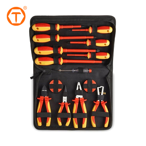 14-delige 1000V hoogspannings elektriciënstoolset schroevendraaiers VDE geïsoleerde tangenset met isolatietape - Product Image 4