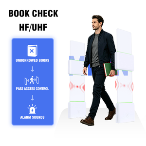 <span class=keywords><strong>Portique</strong></span> de sécurité <span class=keywords><strong>RFID</strong></span> UHF Premium pour bibliothèque avec taux de lecture rapide et détection EAS pour la gestion automatisée des livres - Product Image 2