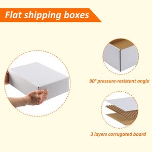 Set di <span class=keywords><strong>20</strong></span> Scatole di Spedizione Rettangolari Personalizzate in Cartone Ondulato Bianco per Spedizioni dalla Cina - Product Image 3