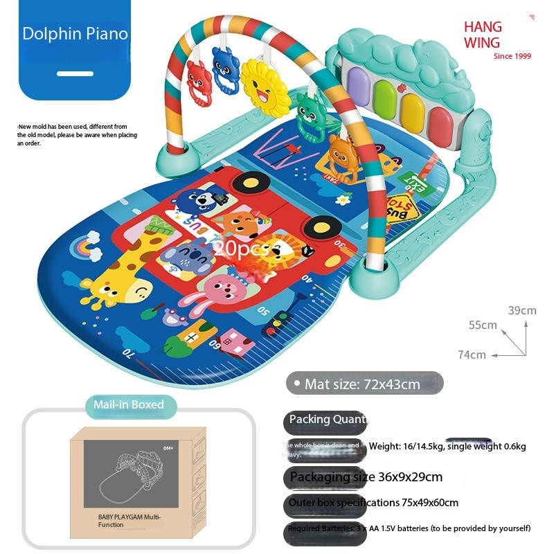 Nuevo estilo/autobús de animales/azul