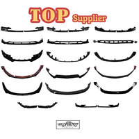 Haosheng Diffuseur arrière de voiture Lame de pare-chocs Diffuseur de becquet arrière universel pour BMW G20 F30 E92 F32 F36 F10 Q50 Audi A3 W204