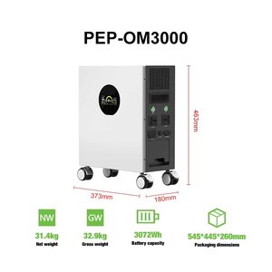 แบตเตอรี่ลิเธียมไอออน LiFePo4 สำหรับใช้งานกลางแจ้ง 2400W 3072Wh ขายดี พร้อมเครื่องกำเนิดไฟฟ้าพลังงานแสงอาทิตย์สำหรับบ้าน ระบบคลื่นไซน์บริสุทธิ์ MPPT สำรองไฟฉุกเฉิน - Product Image 3