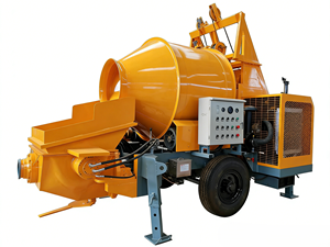 Pompe à béton mobile à <span class=keywords><strong>moteur</strong></span> diesel, mélangeur continu, haute qualité, transport vertical 120m/horizontal 500m, 30m/h - Product Image 3