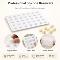 Moule en silicone pour chocolat en forme de boule, qualité alimentaire, antiadhésif, sans BPA, plateau en silicone, décoration de gâteaux, moule à bonbons, moule à résine