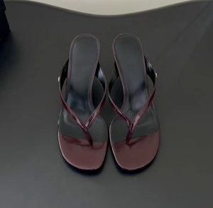 French-style minimalist luxury <b>platform</b> sexy lady's dress shoes with <b>open</b>-<b>toe</b> leather <b>heels</b> for formal events - Product Image 2