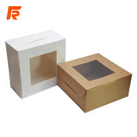 Emballages personnalisés en papier kraft brun haut de gamme imperméables pour gâteaux, beignets, tartes, cupcakes, aliments pour bébés, chips de pommes de terre