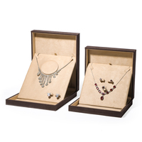 ROMI belle boîte à bijoux en velours collier boîte-cadeau mens boîte chaîne collier pour anneau