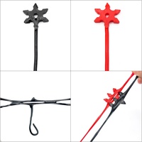 Jouets d'armes ninja collants en TPR souple, fléchettes flocon de neige, nouveauté anti-stress, cadeaux de fête, sacs d'anniversaire pour enfants, DM-RL03, jeunes de 7 à 14 ans