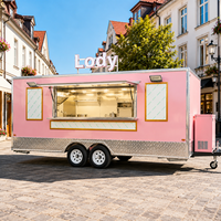 Etodevice Remorques alimentaires de 19 pieds entièrement équipées pour café, bière, thé, et camions de crème glacée mobiles