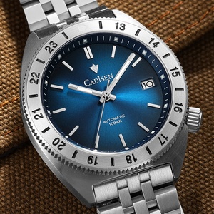 CADISEN Watch Man Diver <b>Automatic</b> Mechanical <b>Wristwatches</b> NH35 Luminous Stainless Steel AR Coating Sapphire Crystal Waterproof - Product Image 3
