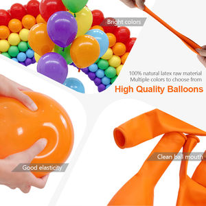 بالونات لاتكس غير لامعة بحجم 5 بوصات، 200 قطعة، متعددة الألوان، للمناسبات مثل الزفاف وأعياد الميلاد، بالجملة من المصنع - Product Image 3