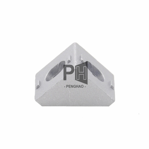 2020 angle de raccord d'angle en aluminium <span class=keywords><strong>20x20</strong></span> L connecteur support de fixation match utiliser 2020 profilé en aluminium industriel - Product Image 3