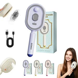 0728 2026 All-in-one Misting Aqua Detangler <b>Brush</b> Rechargeable Water Spray <b>Brushes</b> for Reduces Frizz <b>Smooths</b> & Nourishes - Product Image 2