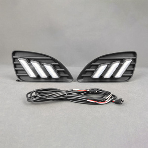 <b>Led</b> Front Fog <b>Lights</b> For Toyota Camry 2010 2011 Small Mustang Style Daytime Running <b>Light</b> Pair With <b>Wiring</b> Harness - Product Image 1