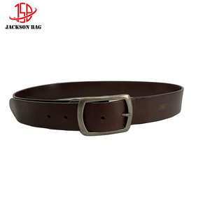 Cinturón de Cuero Genuino con Hebilla de Aleación Vintage para <span class=keywords><strong>Hombre</strong></span>, Personalizado por JACKSONBAG - Product Image 2