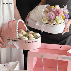 Confezione di fiori freschi scatola di fiori scatola regalo per bambini set regalo scatola per neonati per <span class=keywords><strong>la</strong></span> sistemazione del Bouquet di san valentino - Product Image 1