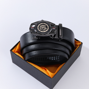 Cinturón de Cuero Vacuno de Alta Calidad para Hombre con Hebilla de Aleación, <span class=keywords><strong>Regalo</strong></span> Perfecto para el Uso Diario de Hombres a la Moda - Product Image 2