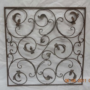 <span class=keywords><strong>Griglia</strong></span> per finestre in ferro battuto forgiato a mano decorazione per la casa rivestita a polvere nera - Product Image 6