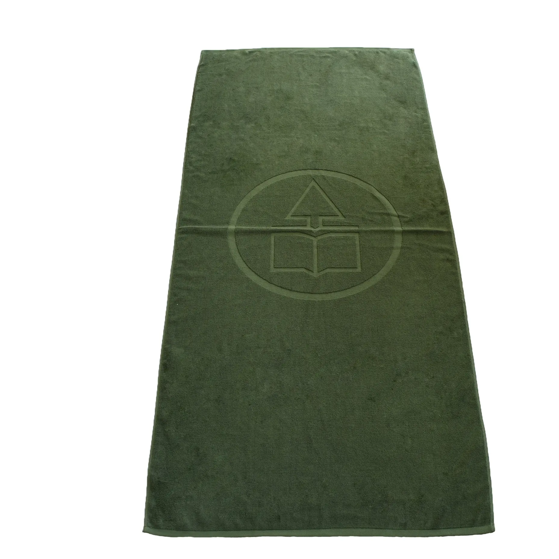 Luxury Green 100% Cotton hotel bath towel with customized logo