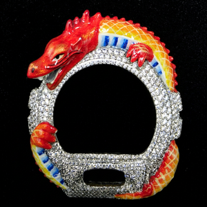 Bisel para Reloj Red Dragon con Moissanita VVS, Serie 6900, Caja de Reloj Impermeable, Actualización - Product Image 1