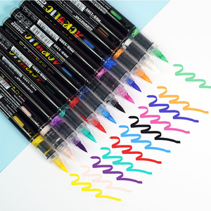 Set di 12 Pennarelli Acrilici con Punta Morbida per <span class=keywords><strong>Disegno</strong></span> su Varie Superfici e Decorazioni Artigianali - Product Image 3