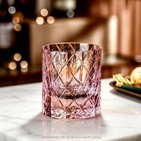 Vaso de Whisky de Cristal K9 Hecho a Mano, Tallado y Pulido, Vaso de Lujo para Beber Bourbon y Whisky Escocés, para el Hogar, Hotel o Bar, Ideal para Regalo