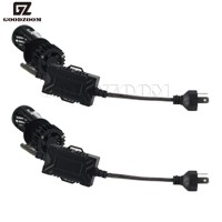 GOODZOOM Focos Lupa H4 bombillas de faros Led Mini lente proyector 6000K Luces Led H4 Universal Proyector billed lámpara para motocicleta
