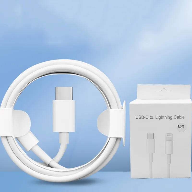 OEM Original High Quality For Iphone Charger Cable With Box PD Type C Fast Charging Cable Usb Data Cables Lightning