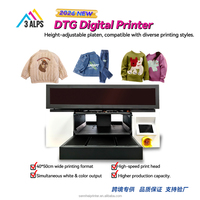 Imprimante DTG 3ALPS 4050, une table de 40x50cm pour l'impression sur T-shirts et textiles, équipée d'encre blanche et CMYK, avec un four de séchage inclus