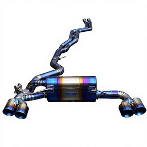 Échappement arrière Vortex Blue Titanium pour BMW 1M E82 N54 3.0T Système Valvetronic avec télécommande Kit de course ultraléger - Product Image 1