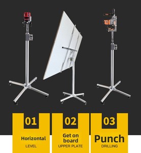 Elevadores de Techo Multiusos para Trabajos en Madera, Soporte de Placa de Yeso con Manivela, Herramienta de Instalación de Placas de Acero Inoxidable <span class=keywords><strong>Etex</strong></span> - Product Image 5
