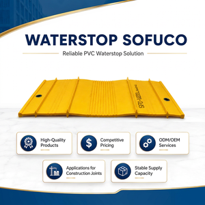 Economy SF-V150/V200-ST Waterstop Sofuco 150/200/250/320mm Para Planificación de Cantidades de Proyecto y Pedidos al por Mayor, 100% Resina de PVC Virgen - Product Image 1