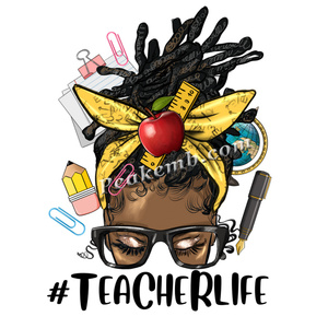 Iron on Garment Teacher Life Heat Press Sticker Sheet stampato insegnante Life Heat Transfers <span class=keywords><strong>per</strong></span> magliette - Product Image 3