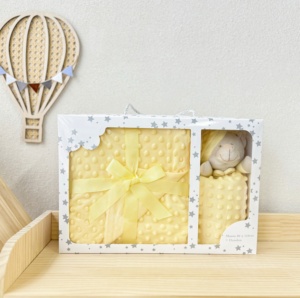 En gros 2024 Nouvelle Arrivée Bébé Ensemble de Literie Micro <span class=keywords><strong>Minky</strong></span> Polaire Manta Dou Dou Bébé Couverture pour Nouveau-nés - Product Image 5