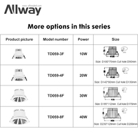Fabricant de haute qualité vers le bas SKD boîtier de cadre Downlights encastrés à LED