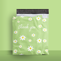 Nouvel arrivage personnalisé – Sacs d'expédition en polyéthylène 10x13 pouces à motif feuilles vertes pour l'envoi de vêtements d'été – Prêts à l'emploi (RTS)