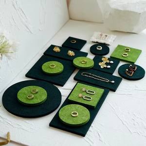 Almohadillas de Fieltro para <span class=keywords><strong>Pendientes</strong></span> y Anillos, Tablero de Almacenamiento para Mostradores de Tiendas y Artículos de Exhibición, Artículos Hechos a Mano - Product Image 1