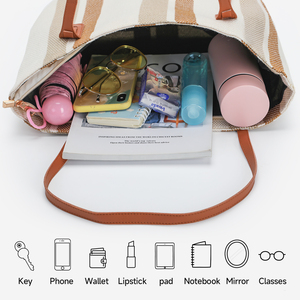 <strong>Cheap</strong> Low Price Shipping Import Charges to Your Country Striped Woman Tote <strong>Bag</strong> for Lady Girls Handbag - Product Image 3