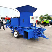 Presse hydraulique à cylindre pour balles carrées de balles de riz, de paille et d'ensilage, ensacheuse personnalisée